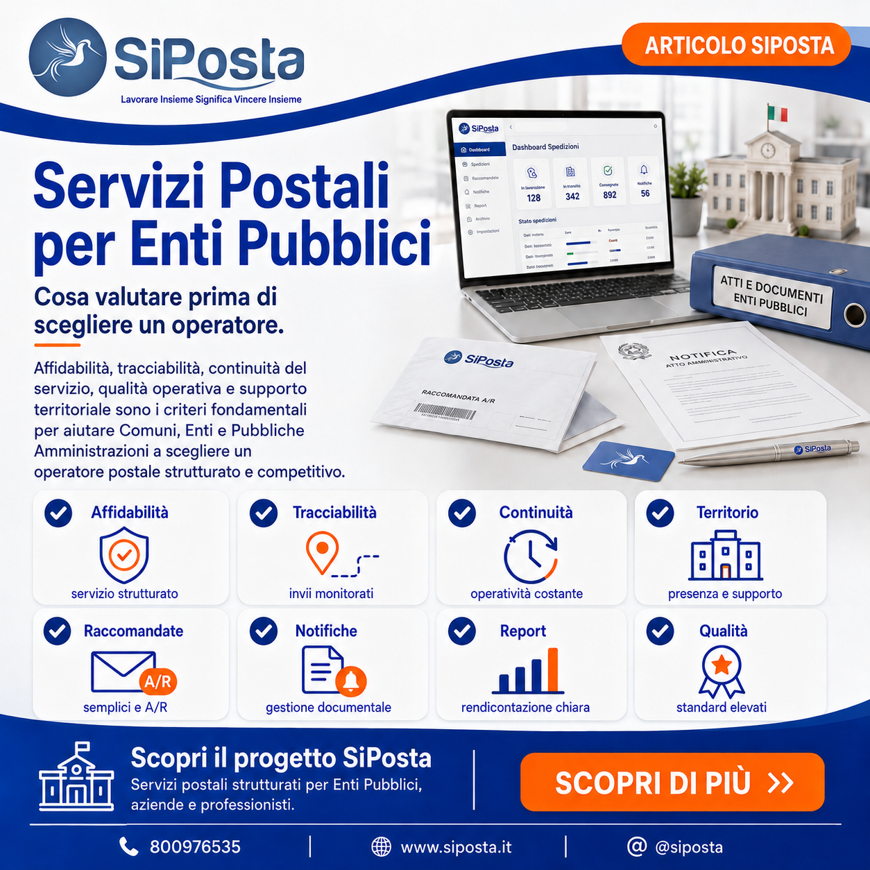 Servizi postali per Enti Pubblici: cosa valutare prima di scegliere un operatore