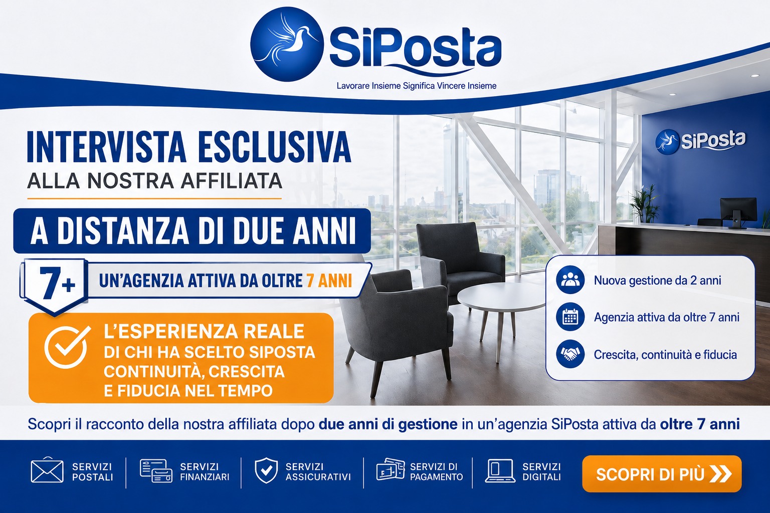 Intervista SiPosta dopo due anni di nuova gestione: continuità, fiducia e crescita per un’agenzia attiva da oltre sette anni
