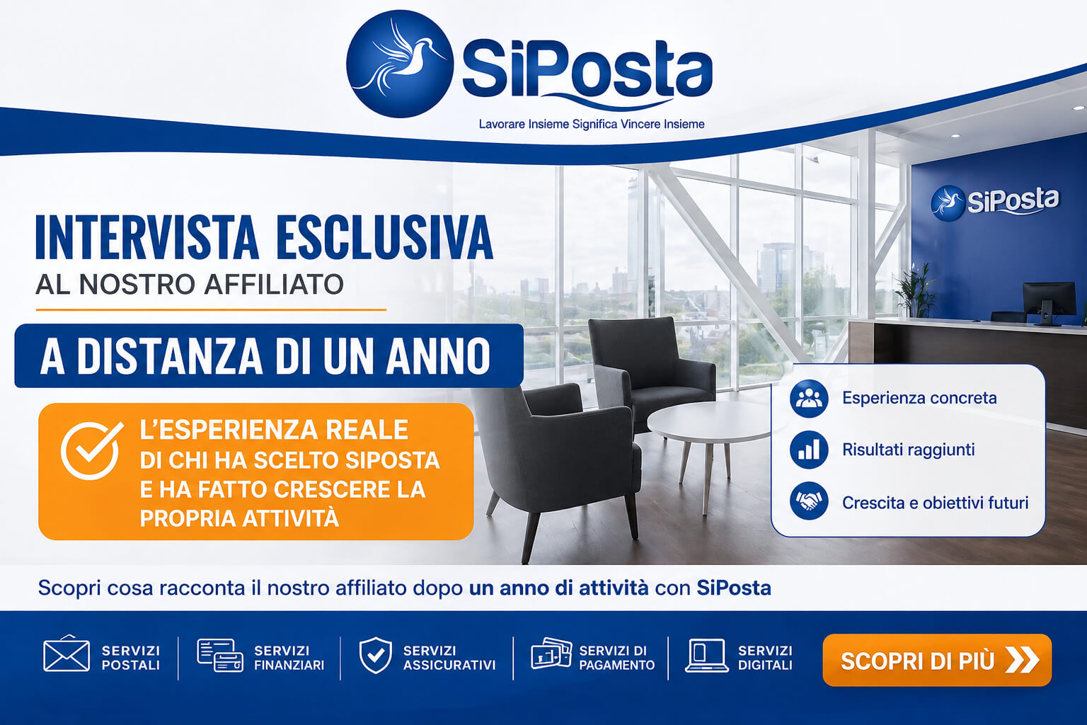 Intervista affiliato SiPosta dopo un anno: crescita, risultati e visione concreta L&rsquo;esperienza reale di chi ha scelto SiPosta