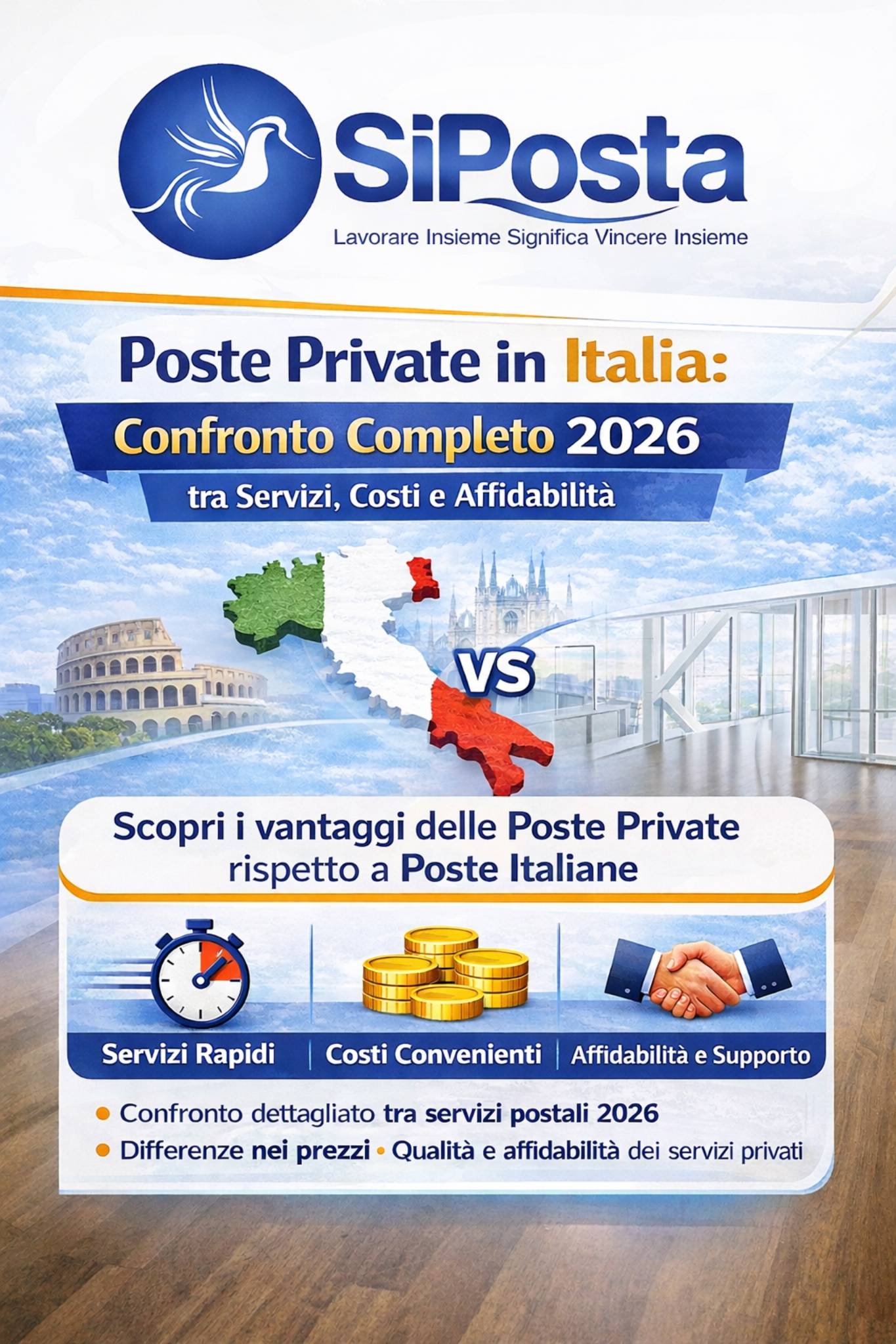 Poste Private in Italia: confronto completo 2026 tra servizi, costi e affidabilit&agrave;