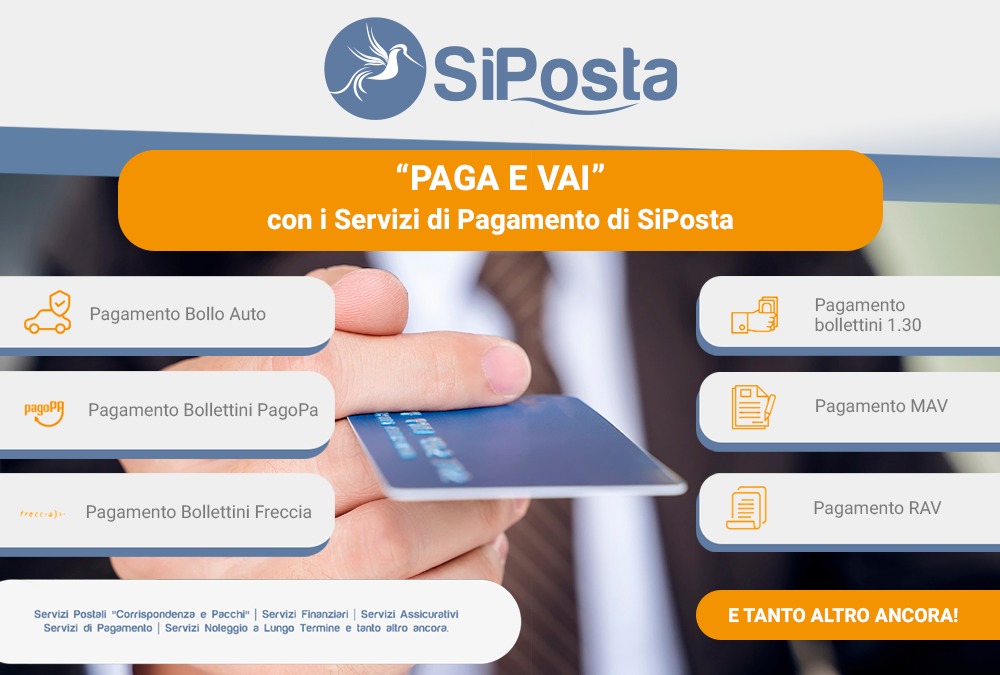 Paga e Vai&rdquo; con i Servizi di Pagamento di SiPosta